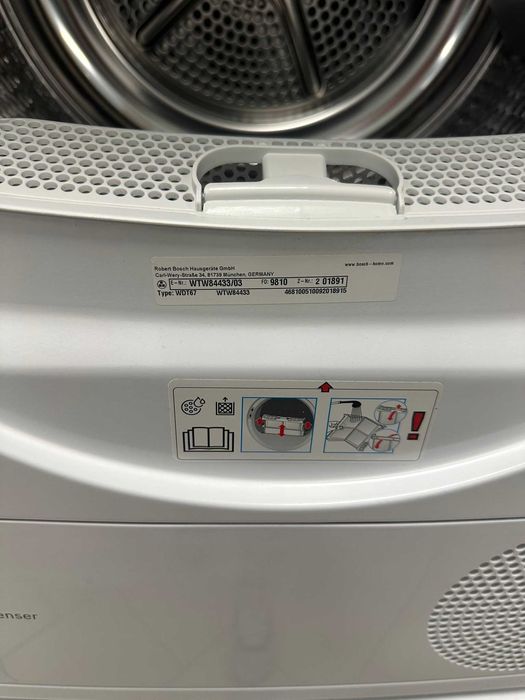 Сушилня с термо помпа Bosch Енергиен клас А+++