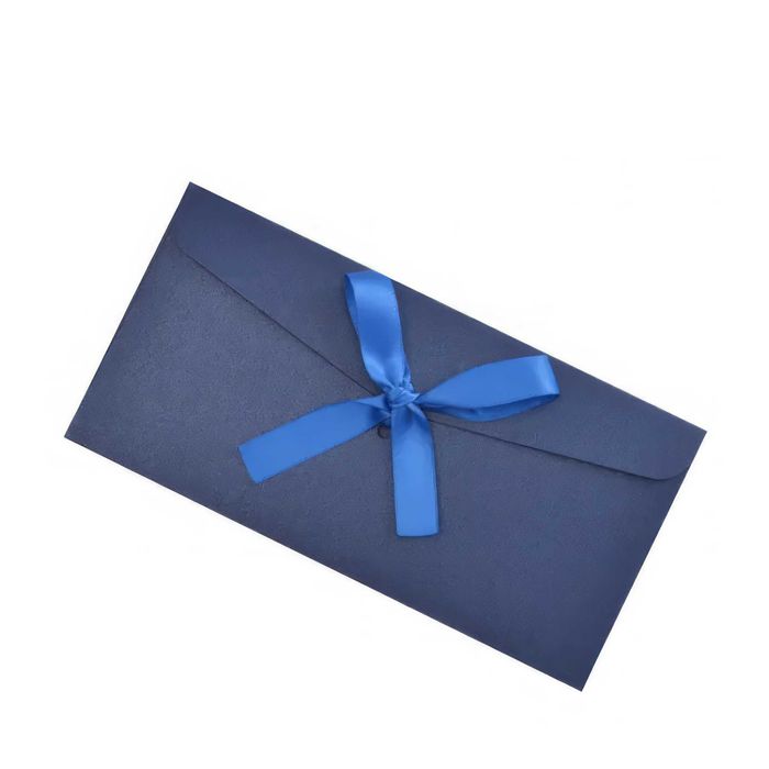 Подарочные конверты/Конверты с лентой  - разных цветов (220×110 мм)