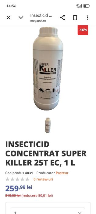 Insecticid tantari, capuse, gandaci, muste
