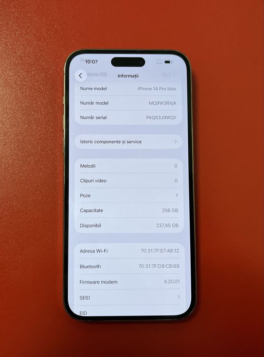 Iphone 14 Pro Max Gold 256 Gb baterie 100%