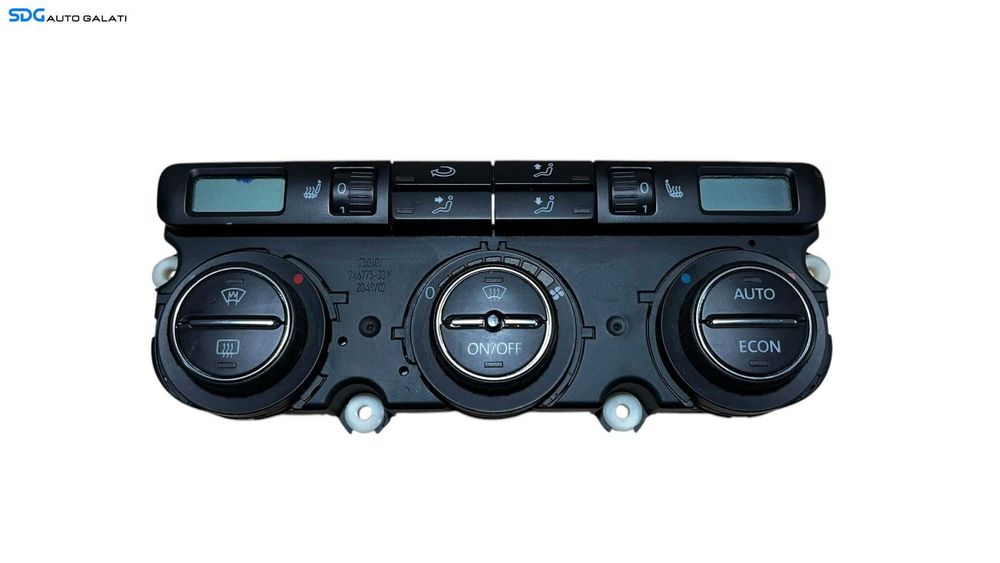 Panou Modul Unitate Comanda AC Aer Conditionat Clima Climatronic Dublu Dual Zone Volkswagen Passat B6 2005 - 2010 [L5416]