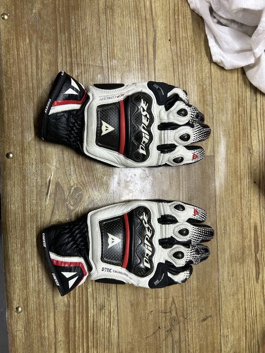 Кожени мото ръкавици DAINESE CARBON D1 SHORT