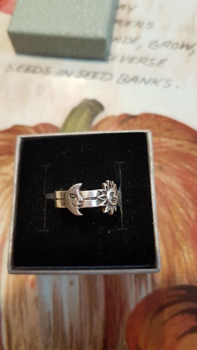 Inel argint "Soarele și Luna"