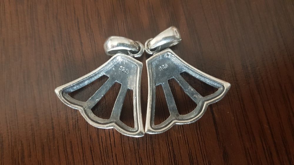 Pandativ argint 925 marcasite 2 bucati, model deosebit,noi nepurtate