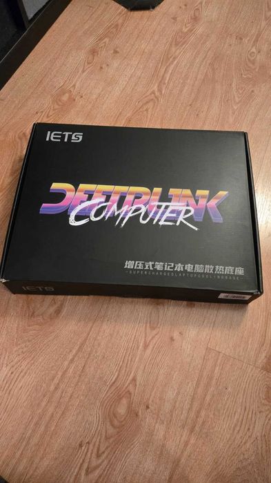 Cooler Laptop IETS GT600, RGB, Sistem Turbo, Memory Foam