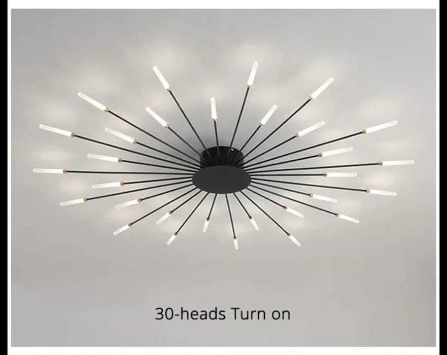 Модерна LED ЛЕД  фойерверки, цвете, скандинавска, полилеи (30 глави)