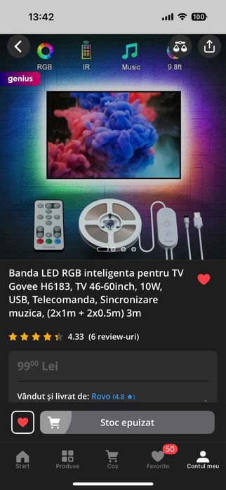 Tv samsung 139cm (55inch) + Soundbar + Banda LED