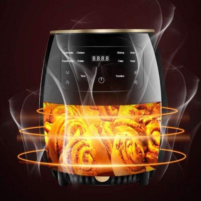 Цифров LED въздушен фритюрник Cheffinger CF AFRY4.5, 1400W, 4.5 литра