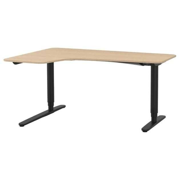 Стол угловой дерево металл