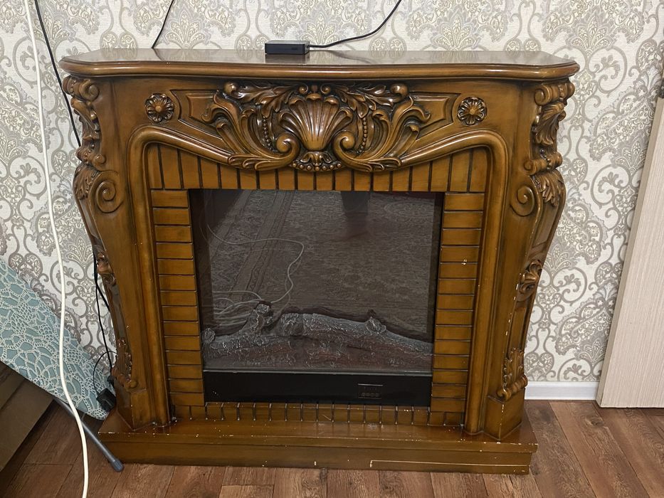 Каминь коричневый