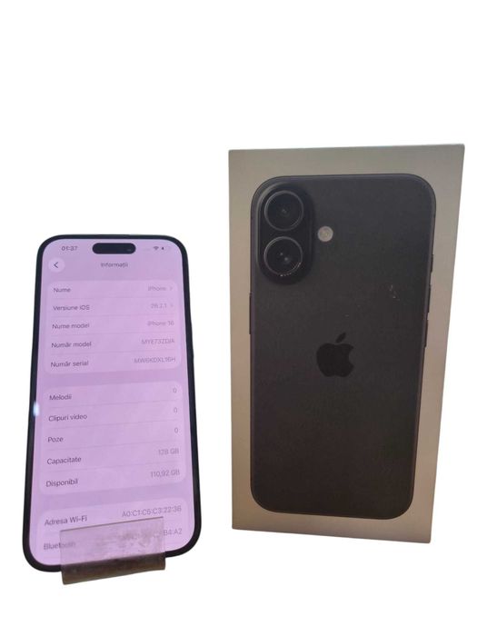 Iphone 16 128Gb Black / Amanet Cashbook Bucuresti Unirii