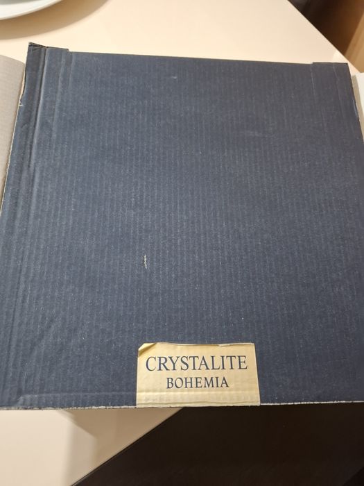 Bol din crisral Bohemia, nou, in cutie