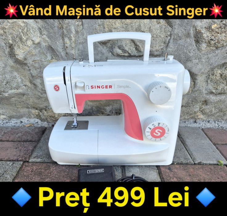 Vând Mașină de Cusut si festonat Profesională  Singer