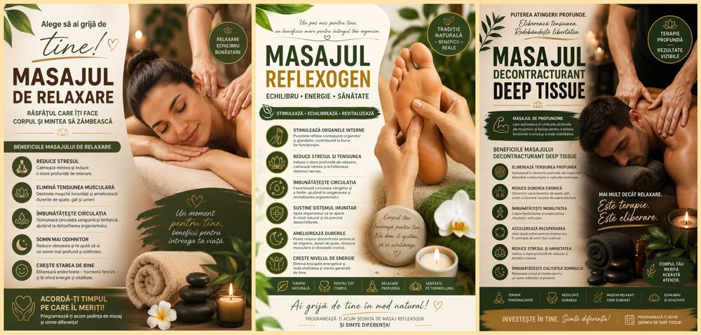 Masaj neurosedativ/reflexogen/decontracturant
