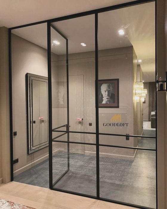 Стеклянные перегородки | Раздвижные двери | Oynali eshiklar | PR-6