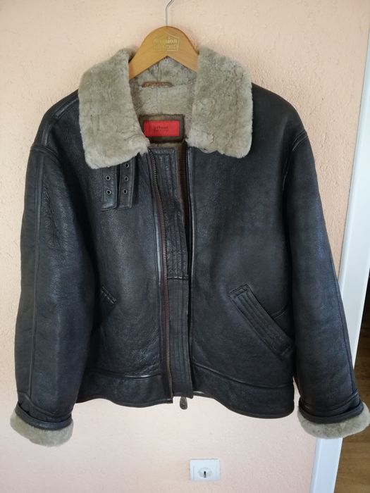 Geaca Aviator piele Offset M cu blana