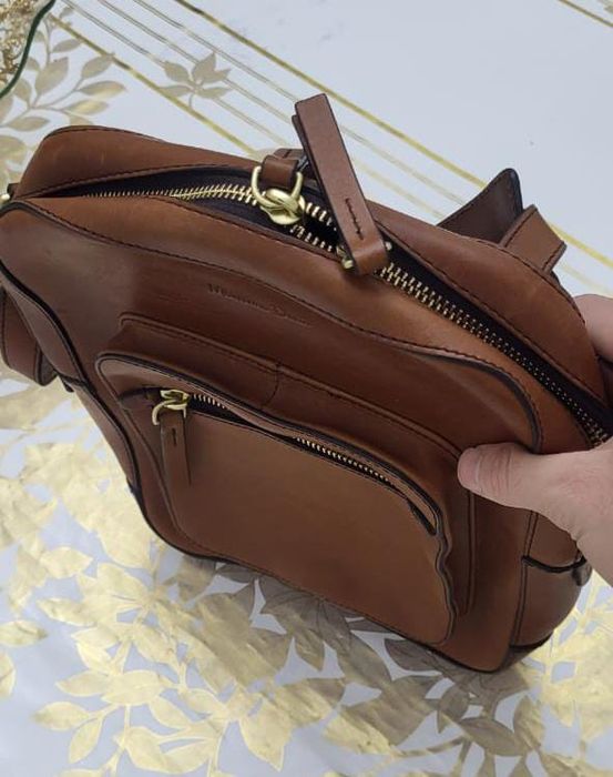 Massimo Dutti кожаный барсетка