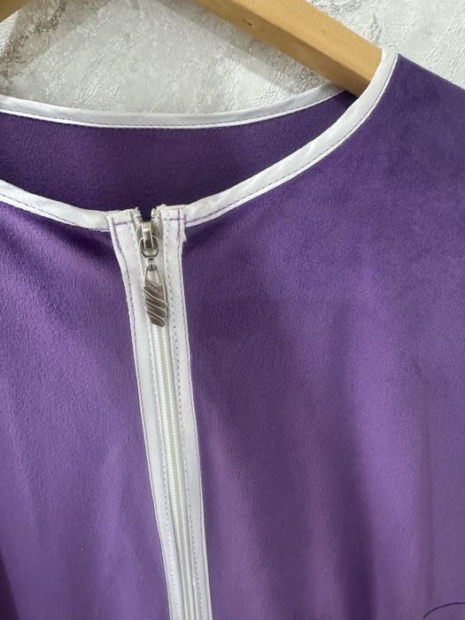 Халат үйге арналған велюр матасынан