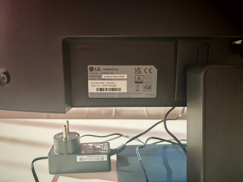 Монитор LG 24MR400-B, 23.8", IPS, FHD (1920 x 1080), 100Hz, 5ms