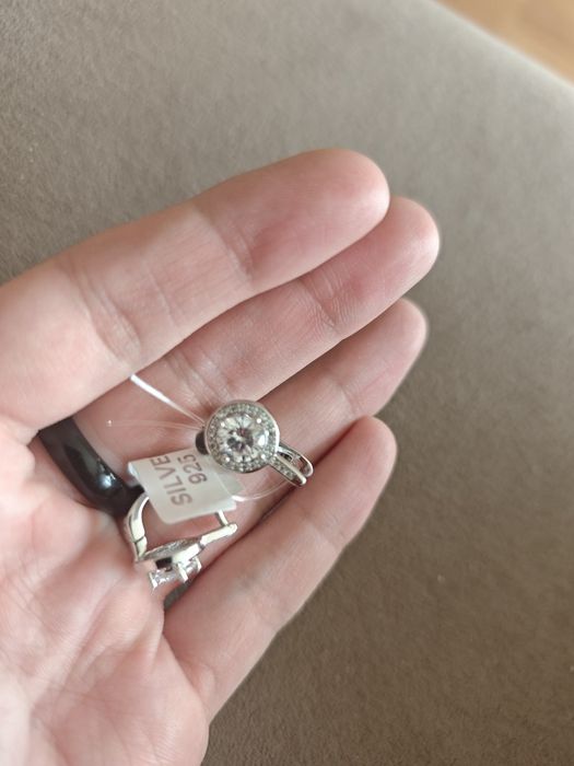 Серьги серебро 925 пробы