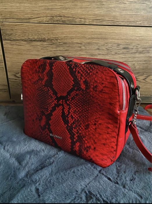 Geanta din piele naturala de vacă Baldinini