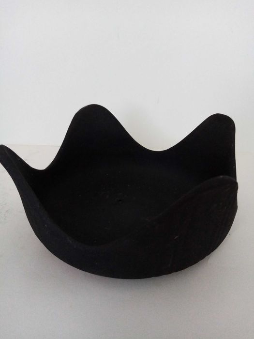 Керамичен чер комплект/ваза и фруктиера/, стъклена фруктиера.