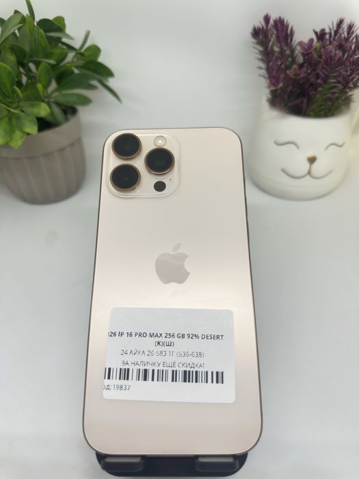 iphone 16 pro max | 256 gb | 19837 | pintel munaily