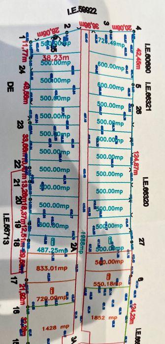 vând terenuri intravilan de 500-700 mp la DN 15, Reghin-Bistrita, pt. construcții imobiliare/case