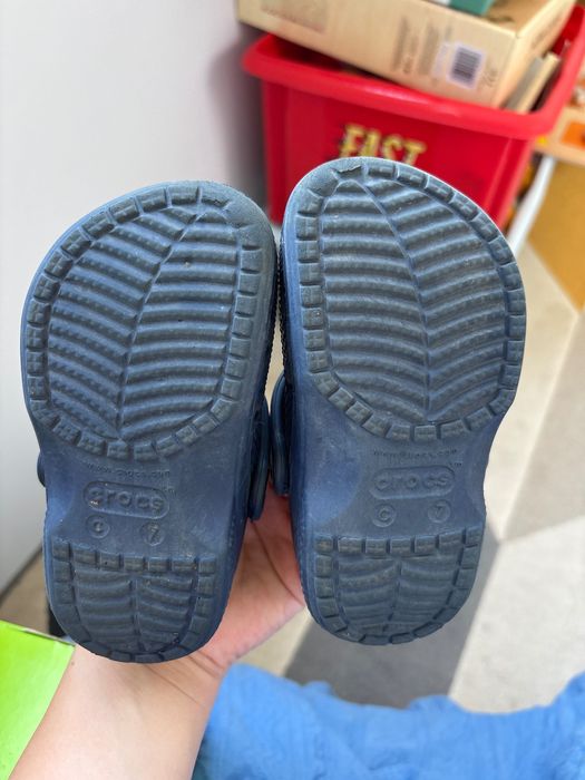 Сандали crocs в синьо