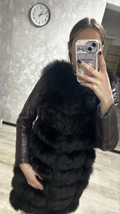 Шуба песец натуральная