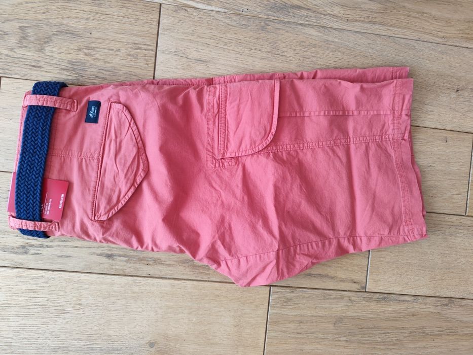 S Oliver Карго Шорти W29 Коралово Розово/червено Combat Карго Джобове