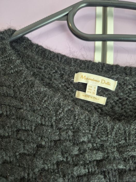 Massimo Dutti плетена блузка къс ръкав S