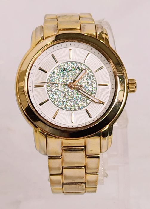 Ceas de damă Bulova 97L147 cu cristale swarovski, analog, Quartz, Otel