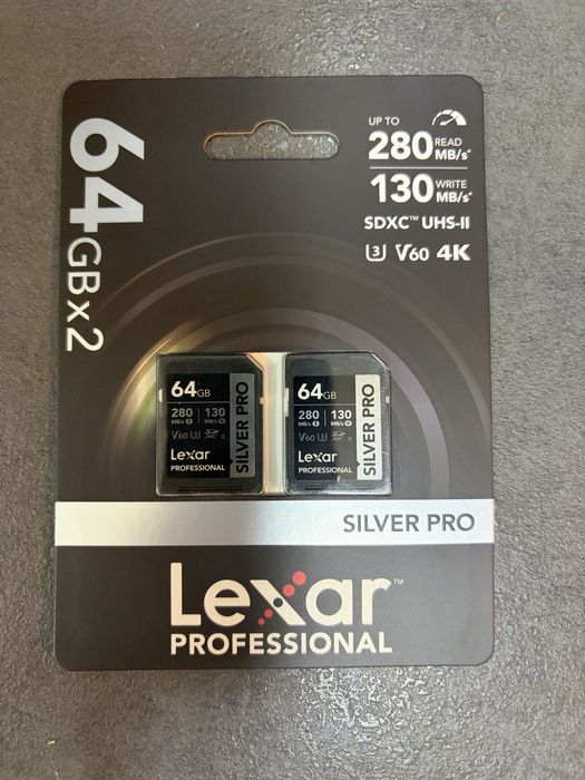 Card de memorie lexar silver pro 2x64 gb