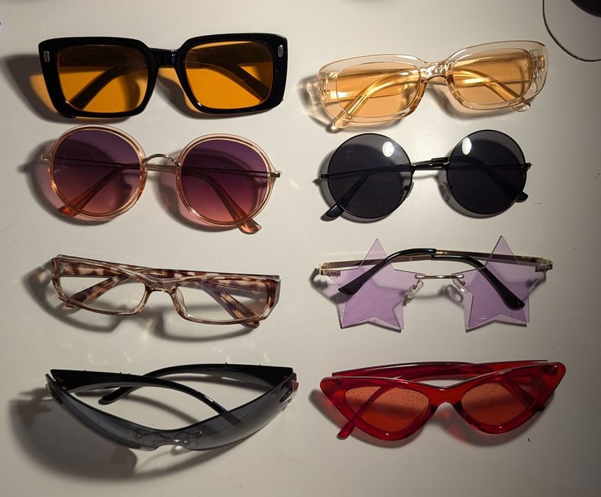 Слънчеви очила, очила без диоптер