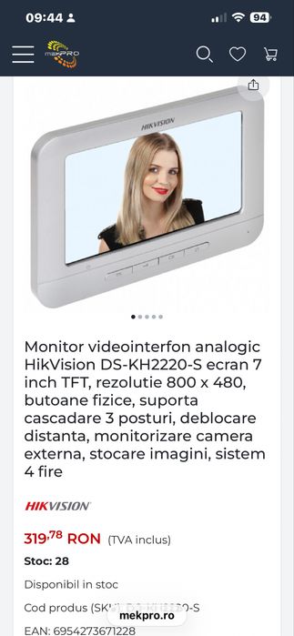 Unitate interna monitor HICVISION