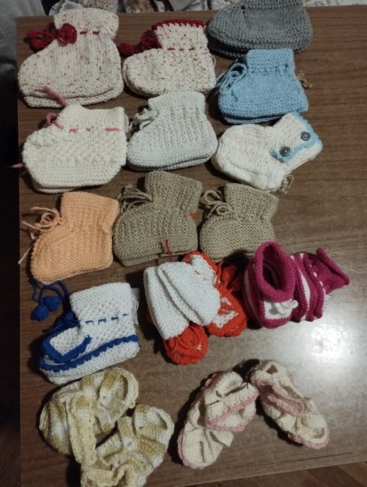 Домашни терлици, ръчно плетени