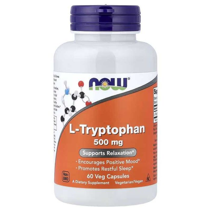 NOW Foods L-Tryptophan L-триптофан Л-триптофан L-Tryptophan Triptofan