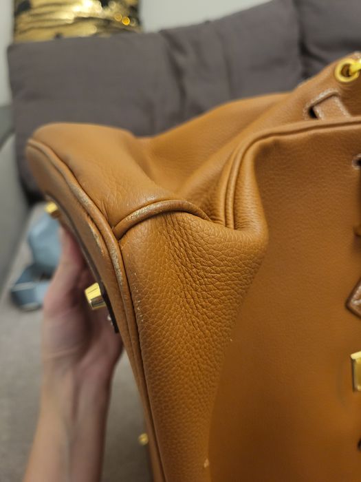 Сумка карамельного цвета Hermes