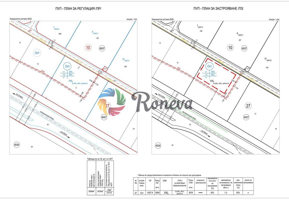 Парцел в Варна-м-т Атанас Тарла площ 5599 цена 839850