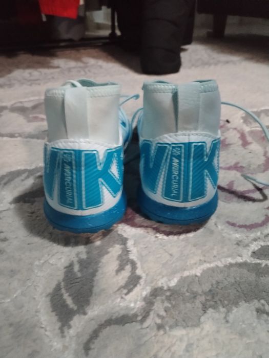 Ghete sintetic Nike Mercurial Blue