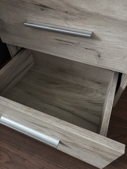 Noptiera lemn 2 sertare