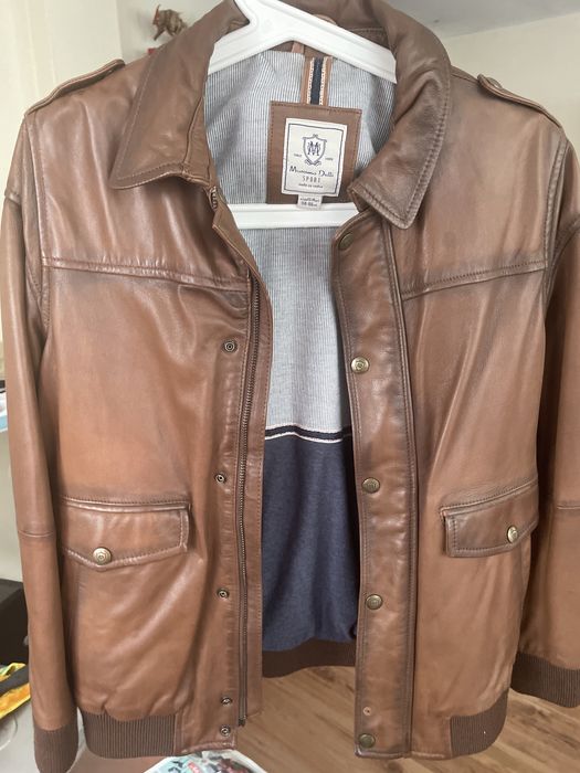 Детско кожено яке-Massimo Dutti