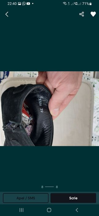 Ghete paciotti în stare foarte buna