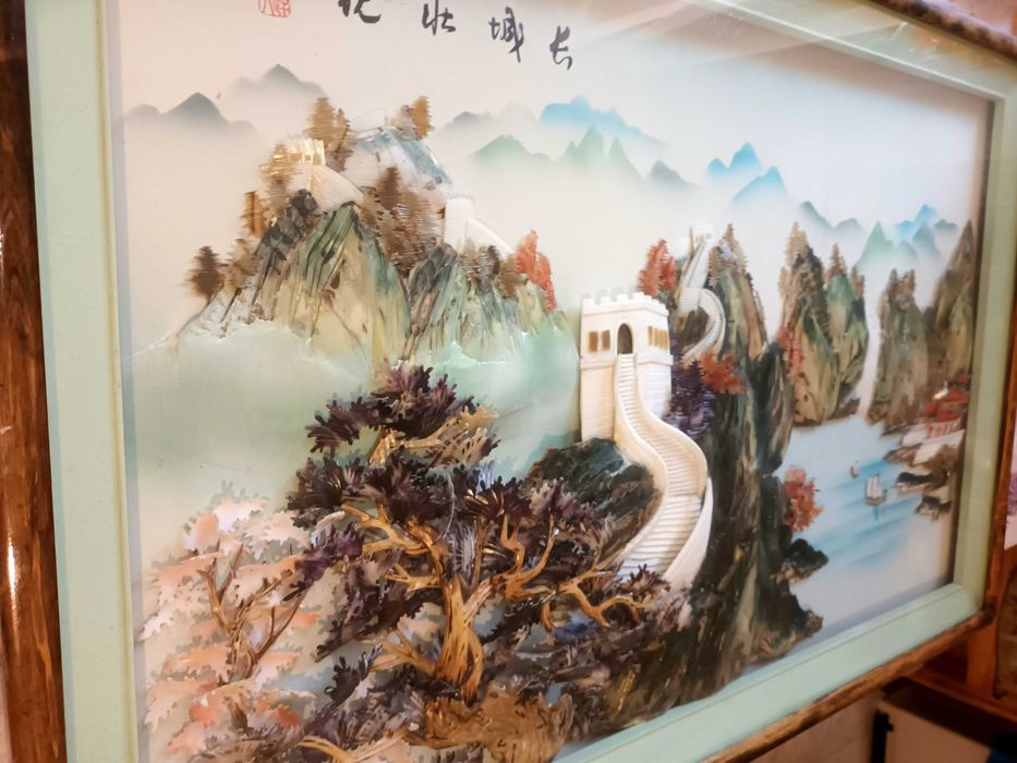 Tablou scoici naturale original Mother of pearl - arta asiatica