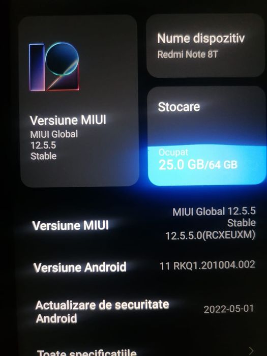 Vând sau schimb redmi note 8t