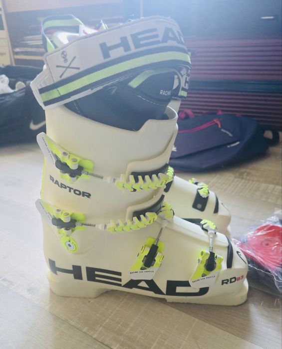 Нови ски обувки Head Raptor B3 RD Boot WHITE, NEON GREEN  Size-260/265cm UNISEX
