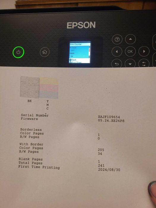 Нов WiFi фото принтер (и сублимация) Epson Ecotank EТ2825 гаранция 2г.