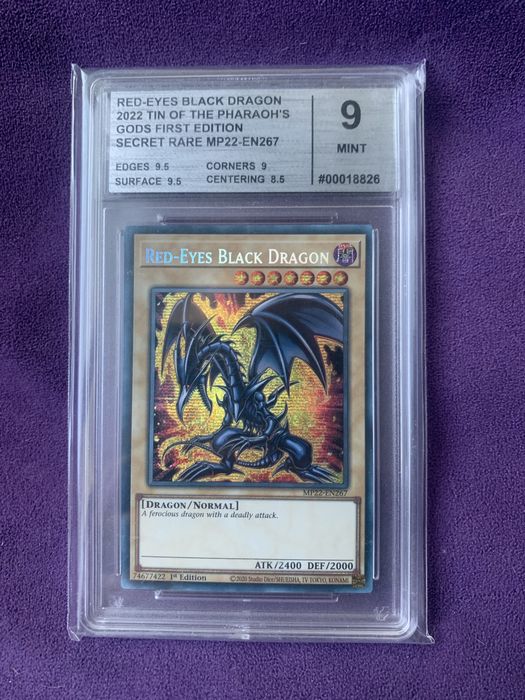 Yu Gi Oh graded cards Cyber Dragon Red-Eyes Black Rose Scarlight red
