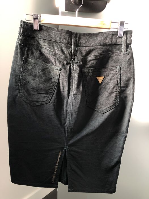 Fusta Guess, din catifea.